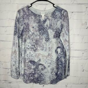 Chico size 1/smalll purple sparkly top‎